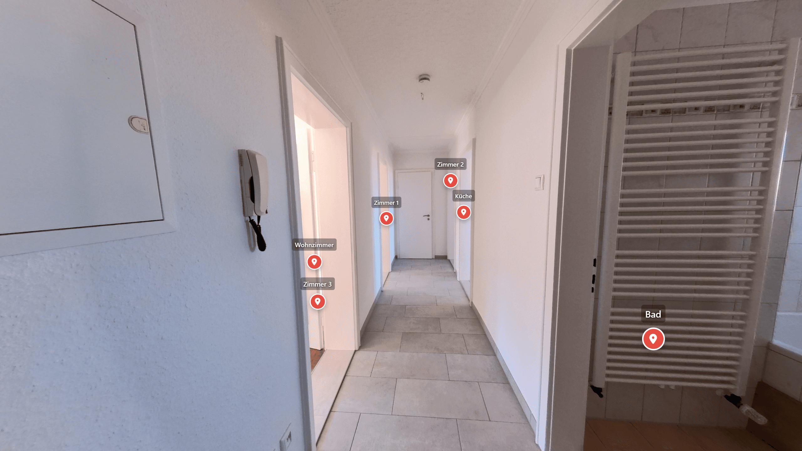 Virtueller Rundgang einer Wohnung